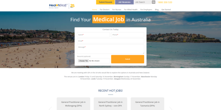 HEALTHSTAFF- Best Healthcare Recruiters in Australia