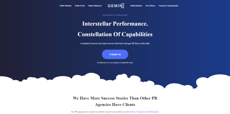 Gemini PR- Best Content Writing Services in Thailand