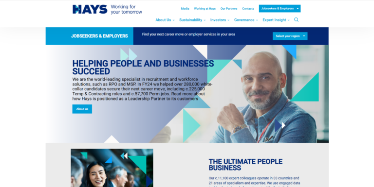 Hays- Best Finance Recruiters in Australia