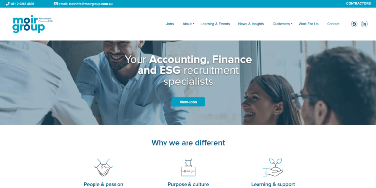 Moir Group- Best Finance Recruiters in Australia