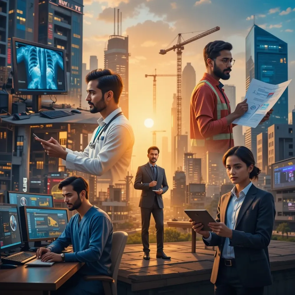 Industry Sectors for Indian Professionals : Dubai Work Visa 2025