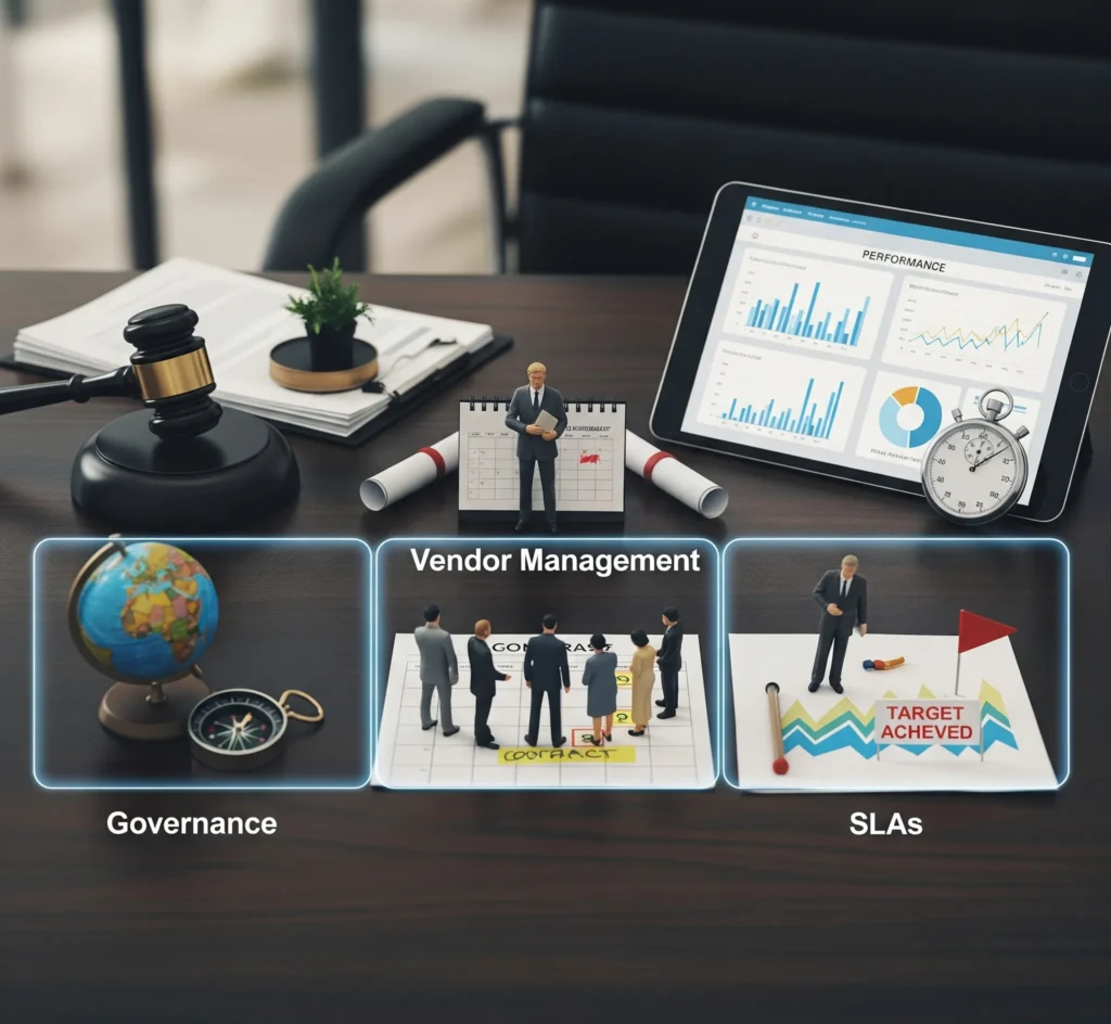 Governance, Vendor Management, and SLAs : IT offshore recruiting