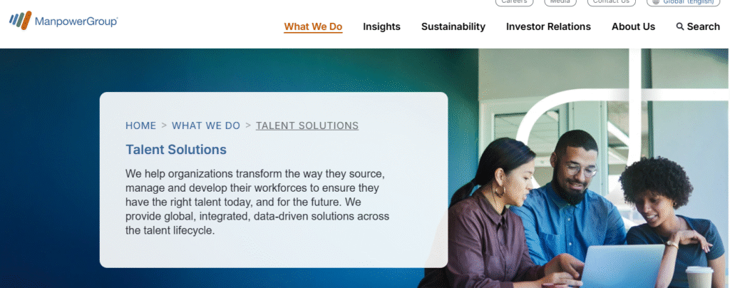 ManpowerGroup Talent Solutions : Best Recruiting Agencies (RPO) in 2025