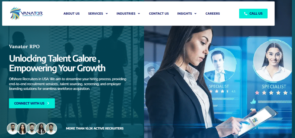 Offshore Specialists: Vanator RPO - Best Recruiting Agencies (RPO) in 2025