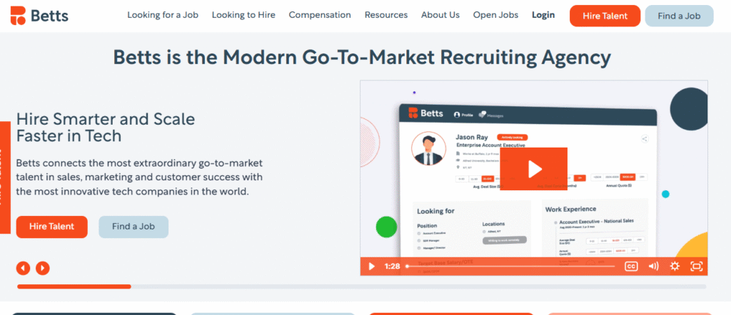 Betts Recruiting : Top Recruiting Services to grow your sales team in the USA