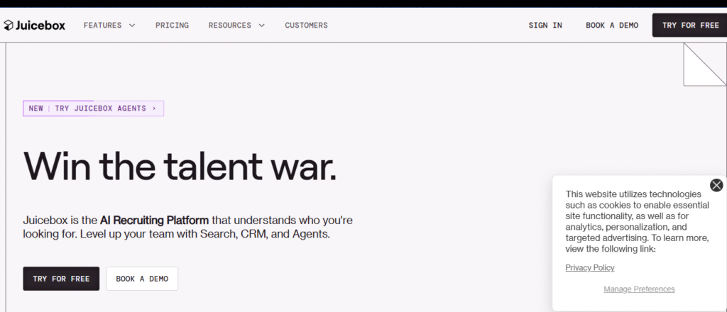 Juicebox: best recruitment AI tools