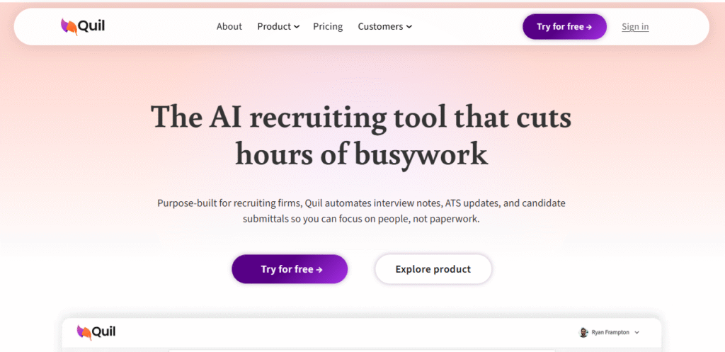 Quill: best recruitment AI tools