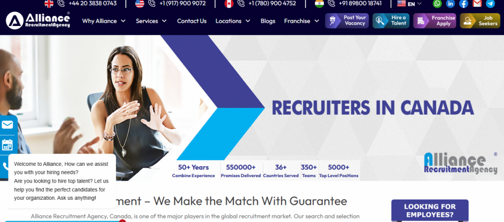 Alliance Recruitment Agency: Healthcare Offshore Recruitment in Canada