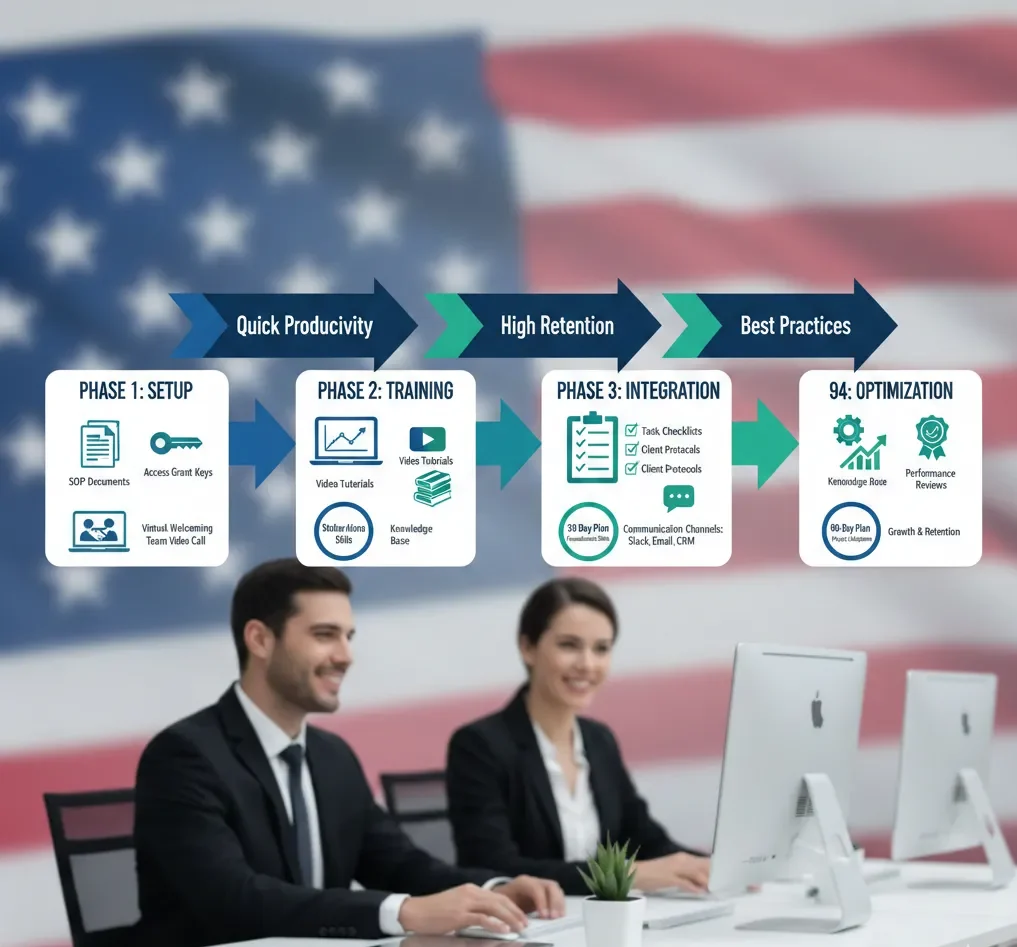 The Onboarding Process: Best Practices for U.S. Businesses:- Payrolling Virtual Assistant Services in the USA