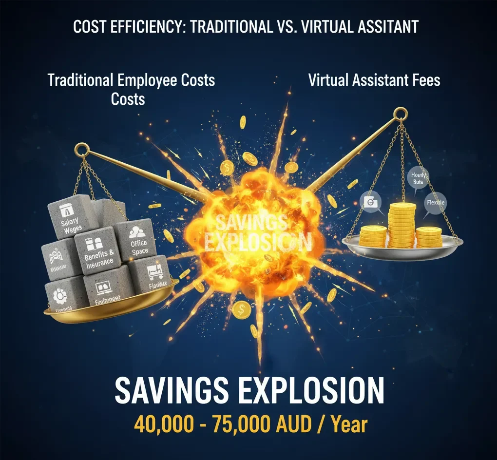 Cost Comparison: Virtual Assistant vs. Full-Time Employee:- Top Virtual Assistant Services in Australia