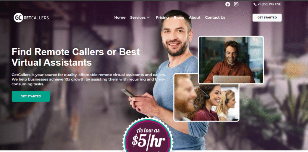 GetCallers: Best Customer Service Virtual Assistant Services in USA