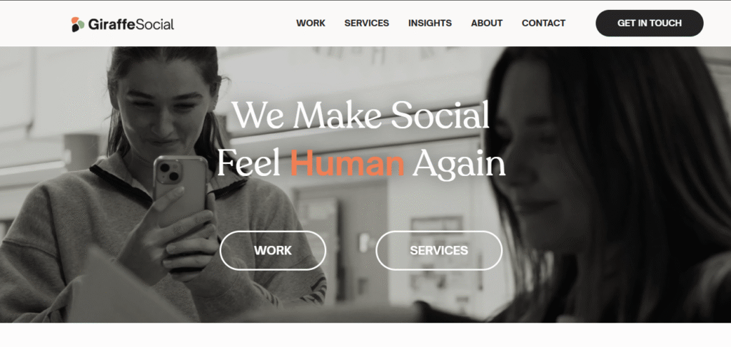 Giraffe Social (Europe) — Best for Strategic Creativity: