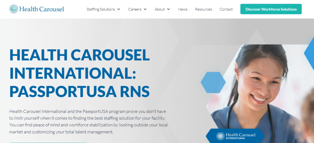 Health Carousel (PassportUSA) – International Nurse Recruitment: Best IT & Healthcare Offshore Recruiters in 2026