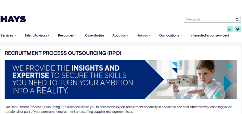 Hays Talent Solutions – RPO for Tech: Best IT & Healthcare Offshore Recruiters in 2026