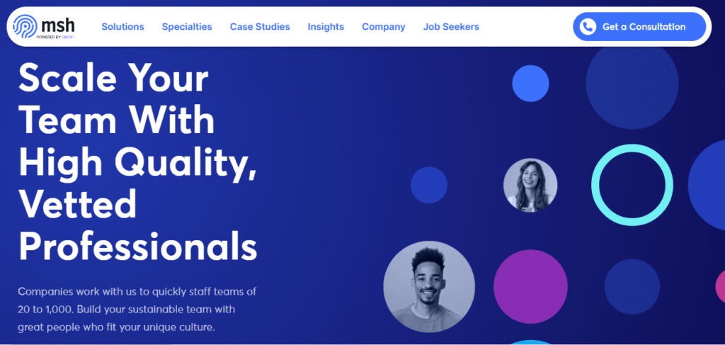 MSH Talent Solutions – Tech Headhunters & IT Recruiting: Best IT & Healthcare Offshore Recruiters in 2026