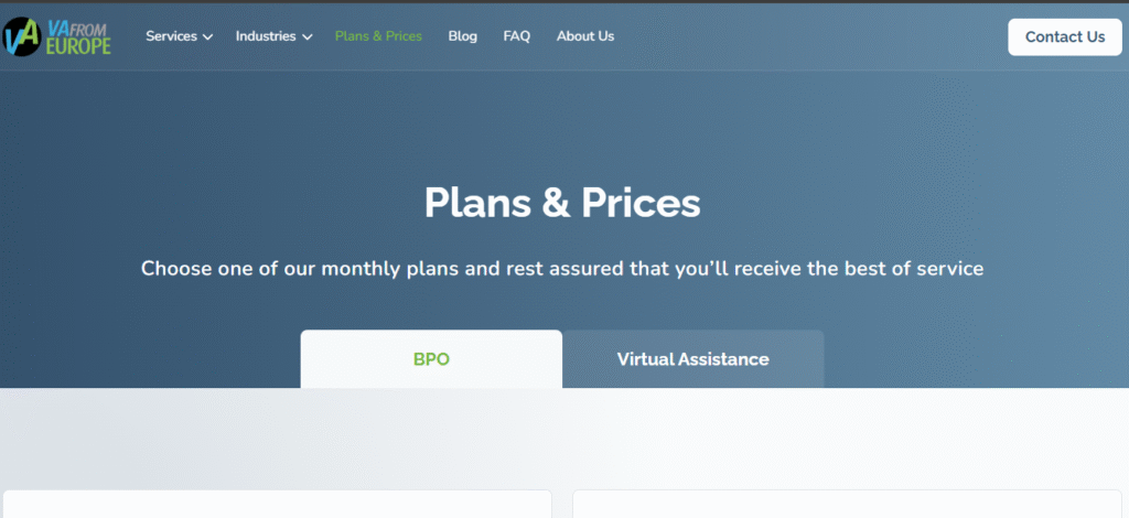 VAfromEurope: Flexible and Affordable Options :- Best Virtual Assistant Services in Europe