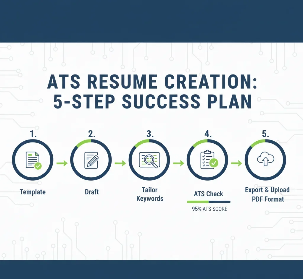 Step‑by‑step process to build your ATS friendly Free resume in 2026