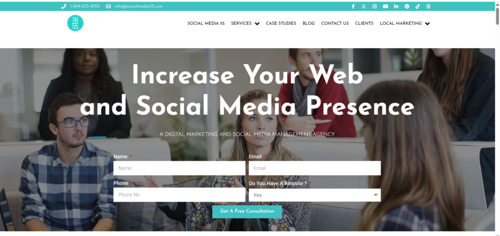 Social Media 55 (Serving all of Canada) Social Media 55 (Serving all of Canada)