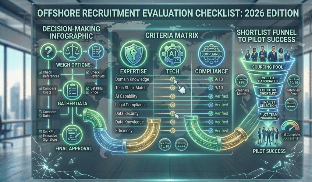 How to evaluate and choose top offshore recruiters in 2026