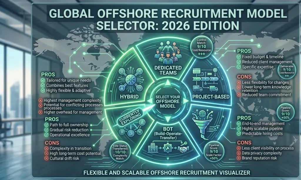 Engagement models with offshore recruiters in 2026